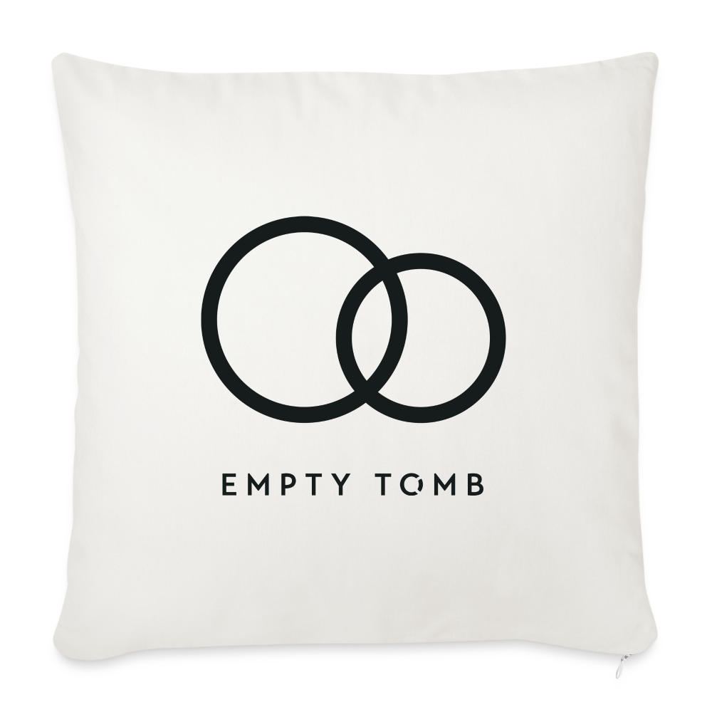 Throw Pillow Cover 18” x 18” - natural white