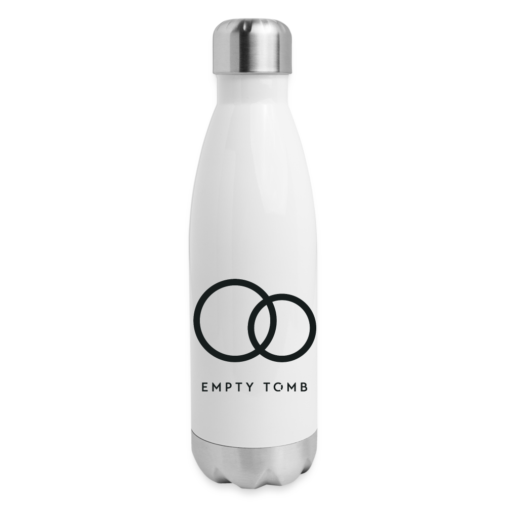 Insulated Stainless Steel Water Bottle - white